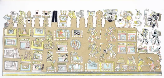 Mexikanska hieroglyfer, ur «Vues des Cordillères et Monumens des Peuples Indigènes de l